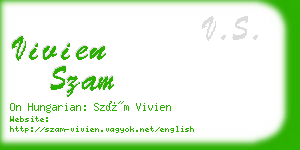 vivien szam business card